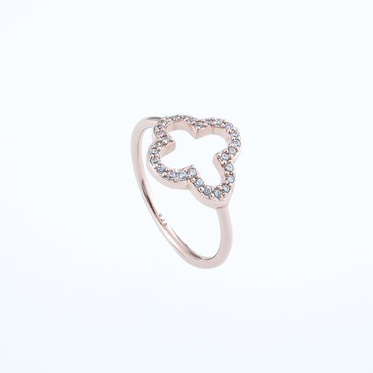 Ring mit Glücksbringer Klee