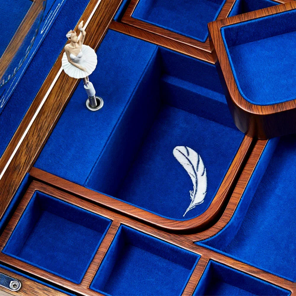Ballet Musical Schmuck Box walnussholz