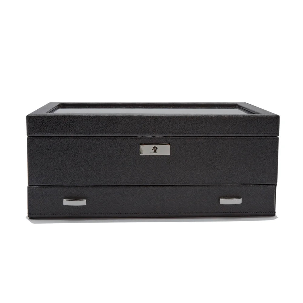 Roadster Box für 10 Uhren und eine Schublade schwarz