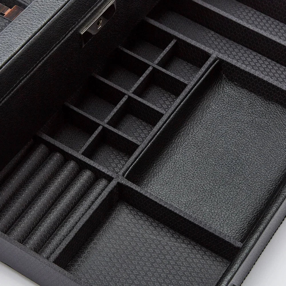 Roadster Box für 10 Uhren und eine Schublade schwarz