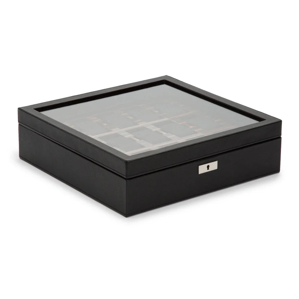 Roadster Box für 15 Uhren – exklusive Luxus-Uhrenbox für Herren, edles Design, hochwertige Verarbeitung, sichere und stilvolle Aufbewahrung für bis zu fünfzehn exklusive Uhren, erhältlich bei Juwelier und Goldschmied Schroll in Kitzbühel Tirol oder online.