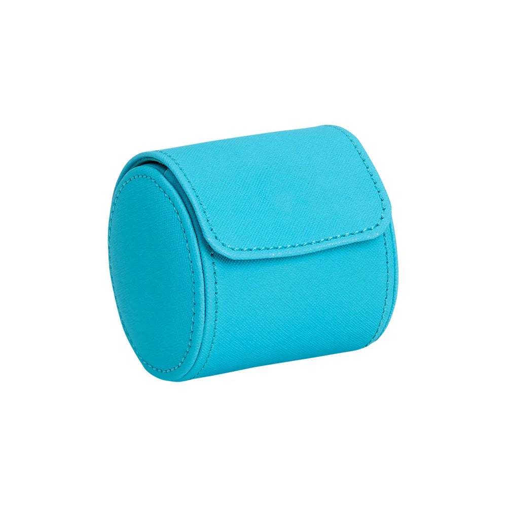 Exklusive Tutti Frutti Uhrenrolle Türkis – High-End Uhrenetui, edle Verarbeitung, auffälliges und modernes Design, ideale Reiseaufbewahrung für Luxusuhren, begehrtes Accessoire für Sammler, erhältlich bei Juwelier und Goldschmied Schroll in Kitzbühel Tirol oder online.