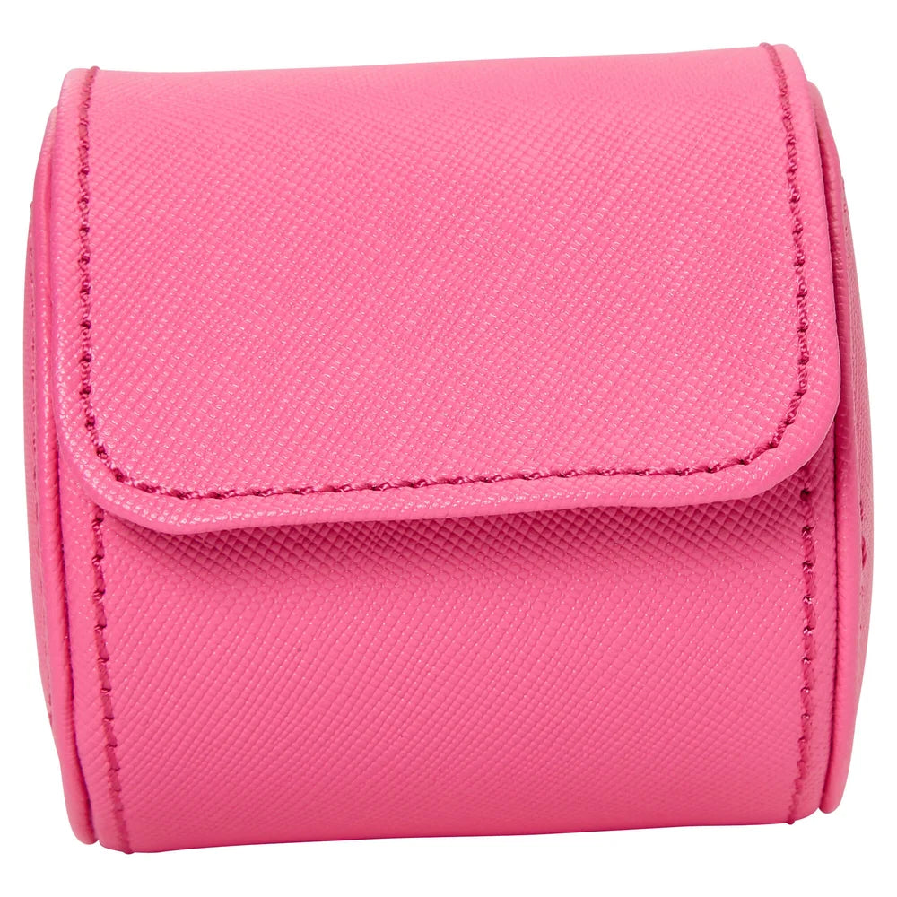 Exklusive Tutti Frutti Uhrenrolle Rosa – High-End Uhrenetui, edle Verarbeitung, farbenfrohes und modernes Design, ideale Reiseaufbewahrung für Luxusuhren, begehrtes Accessoire für Sammler, erhältlich bei Juwelier und Goldschmied Schroll in Kitzbühel Tirol oder online.