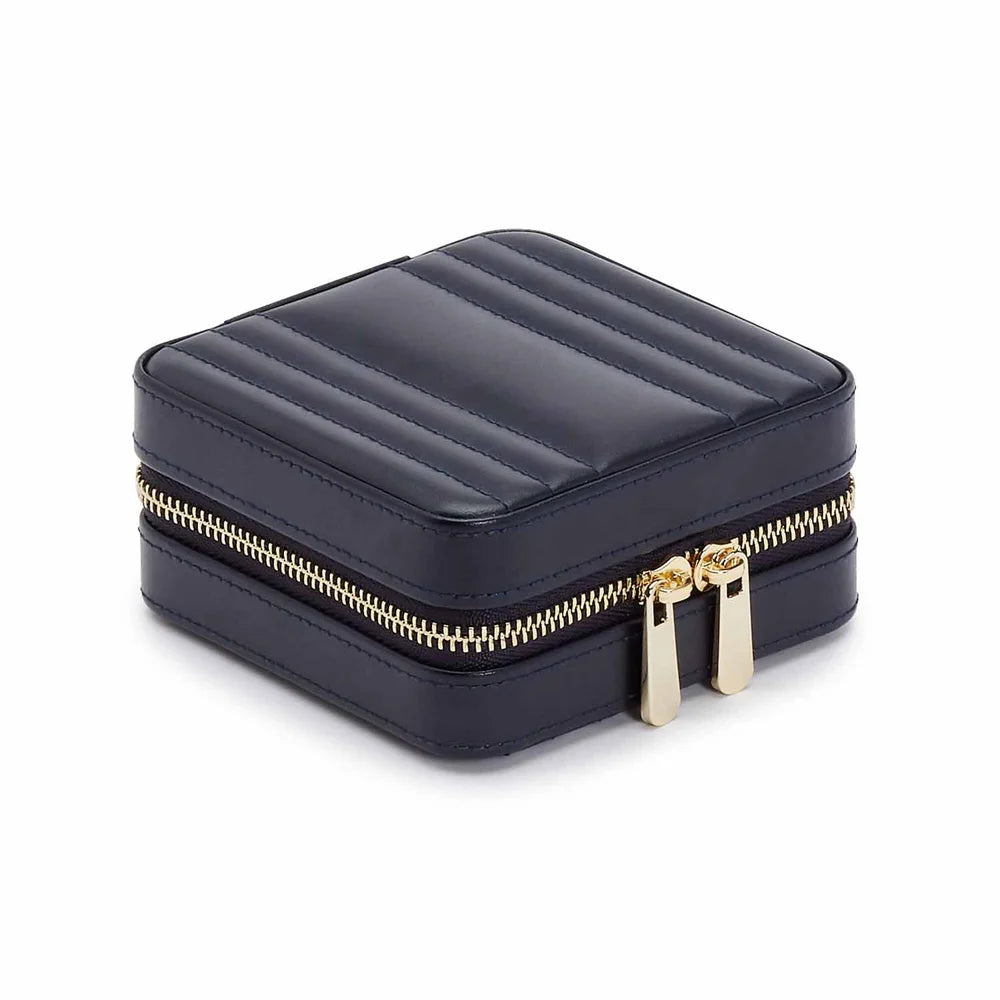 Maria kleiner Schmuckkoffer mit Zip marineblau