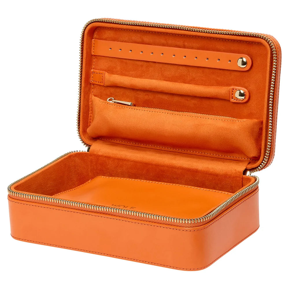 Maria mittelgroßer Schmucketui mit Zip mandarine