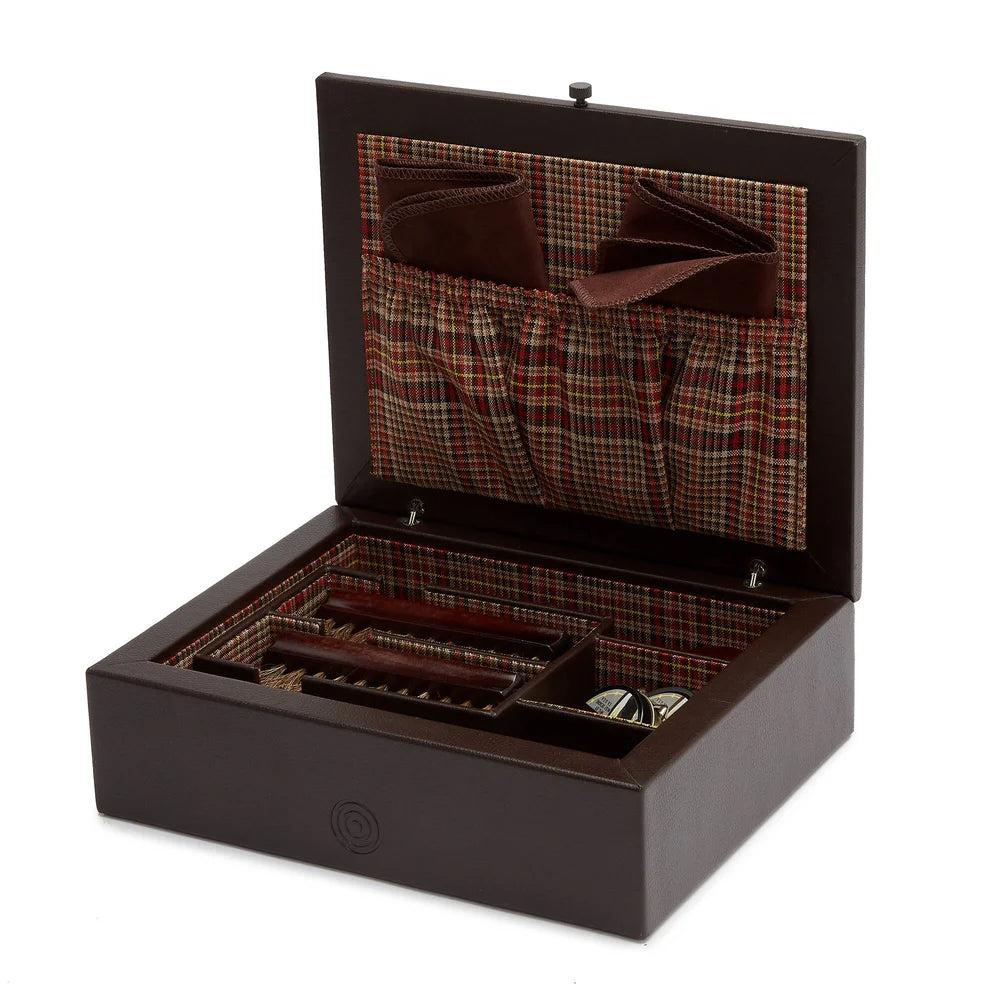WOLF x WM Brown Schuhputzetui braun
