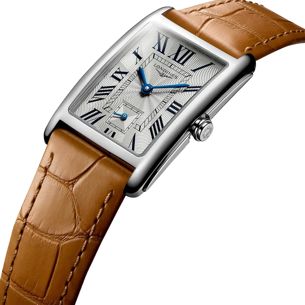 Longines DolceVita Beige – Luxus Damenarmbanduhr, Edelstahl, zeitlose Eleganz bei Juwelier Schroll in Tirol