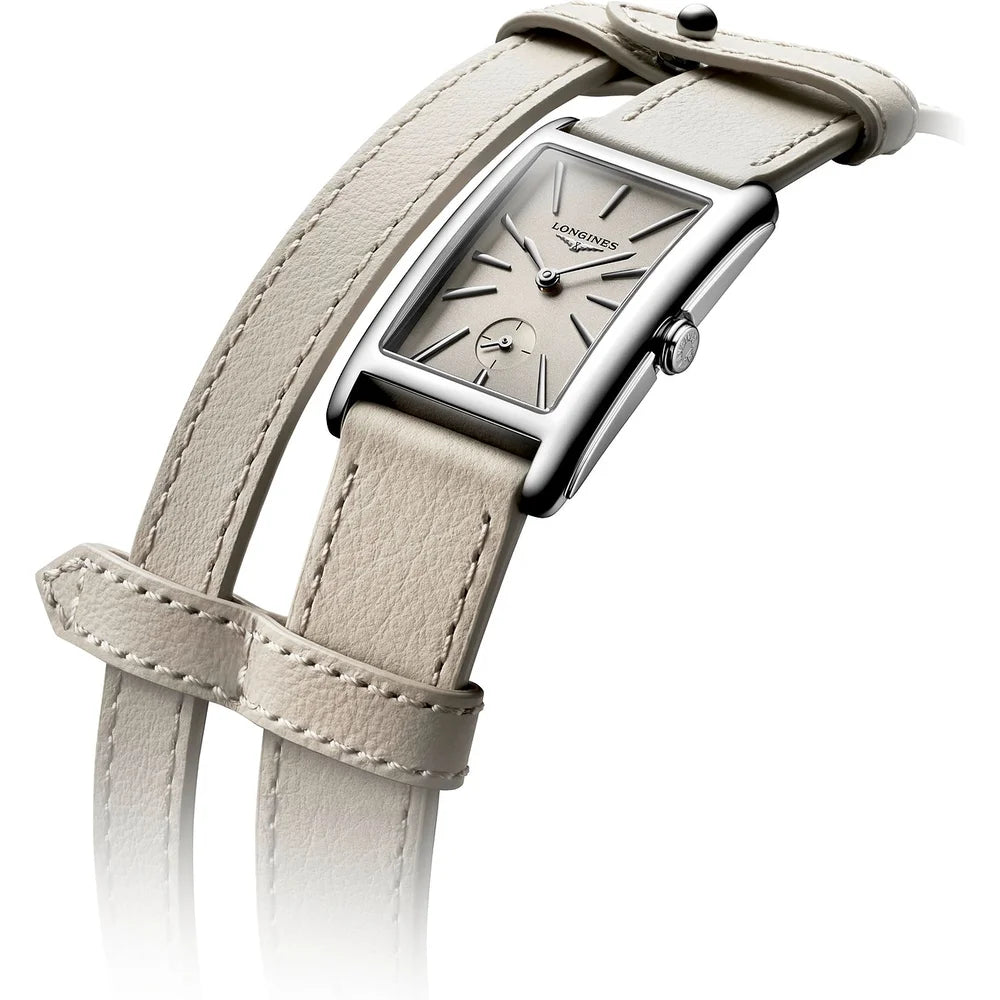 Longines DolceVita Damenuhr – Weißes Zifferblatt, Edelstahlarmband, zertifizierte Authentizität bei Juwelier Schroll in Tirol