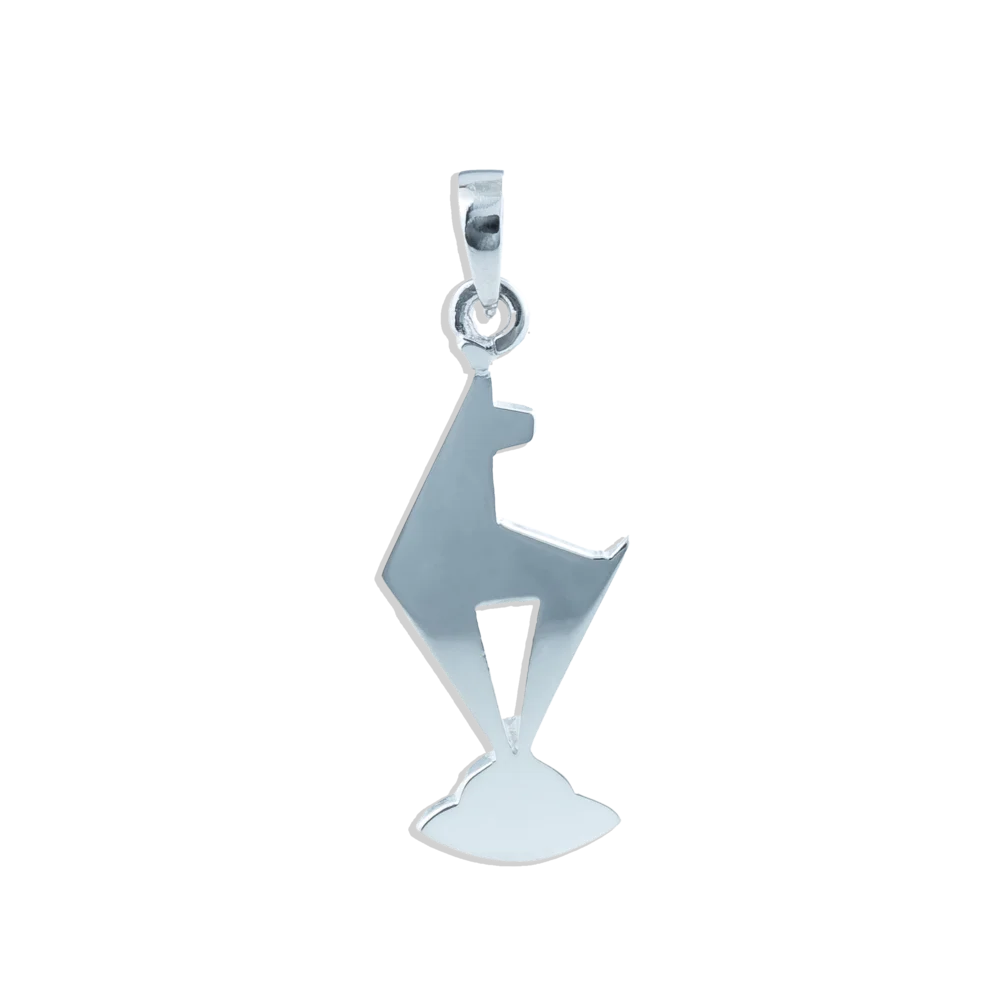 KitzSpirit® Walde Gams Anhänger – 925 Sterling Silber - Schlaufe