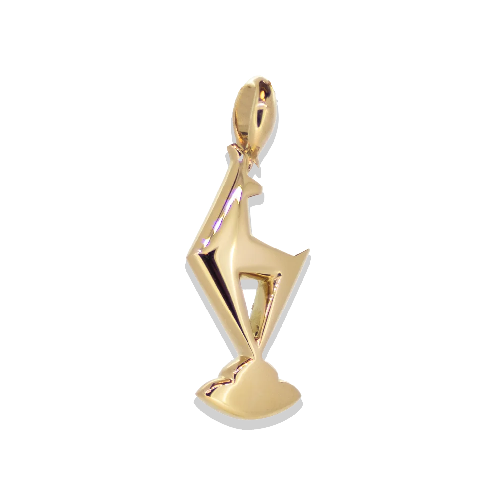KitzSpirit® TC Gams Anhänger – 750 Gelbgold – 2 Größen