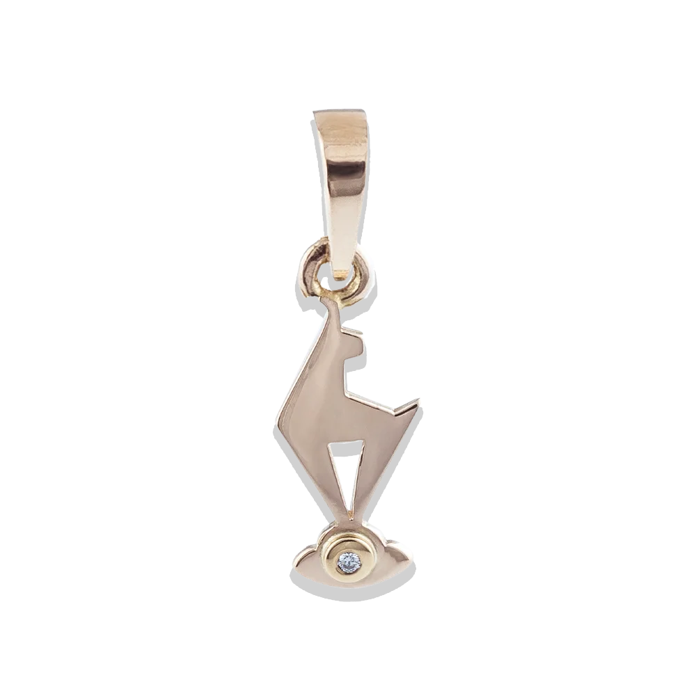 KitzSpirit® Walde Gams Anhänger – 750 Roségold – 3 Größen