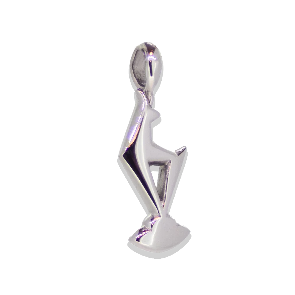 TC Gams Kitz Anhänger • 750 Weißgold • 2 Größen