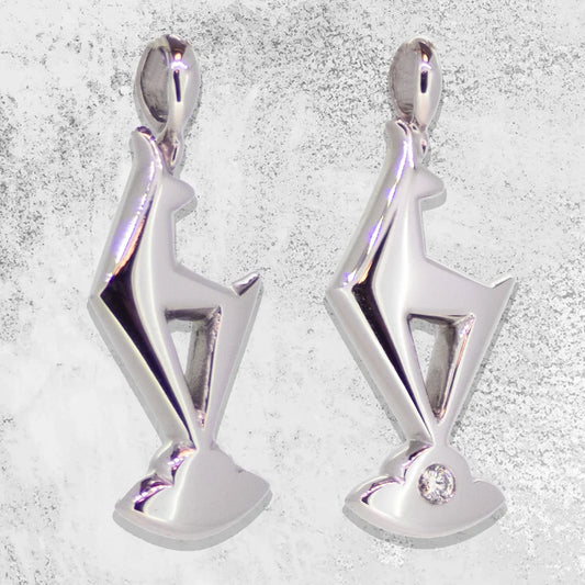 TC Gams Kitz Anhänger • 750 Weißgold • 2 Größen