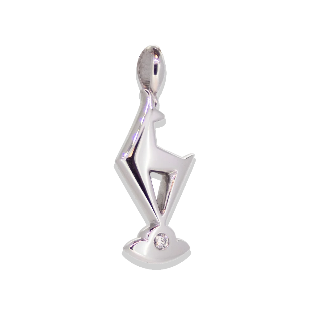 TC Gams Kitz Anhänger • 750 Weißgold • 2 Größen