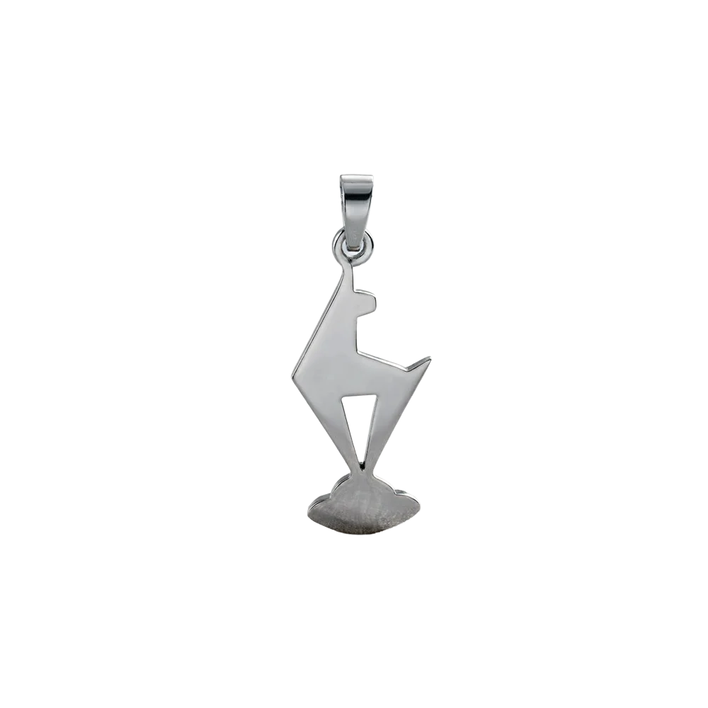 KitzSpirit® Walde Gams Anhänger aus 925 Sterling Silber – Handgefertigtes Souvenir aus Kitzbühel, exklusiver Schmuckanhänger im alpinen Stil, in drei Größen erhältlich, perfekt für Liebhaberinnen und Liebhaber besonderer Erinnerungsstücke, bei Juwelier Schroll in Tirol