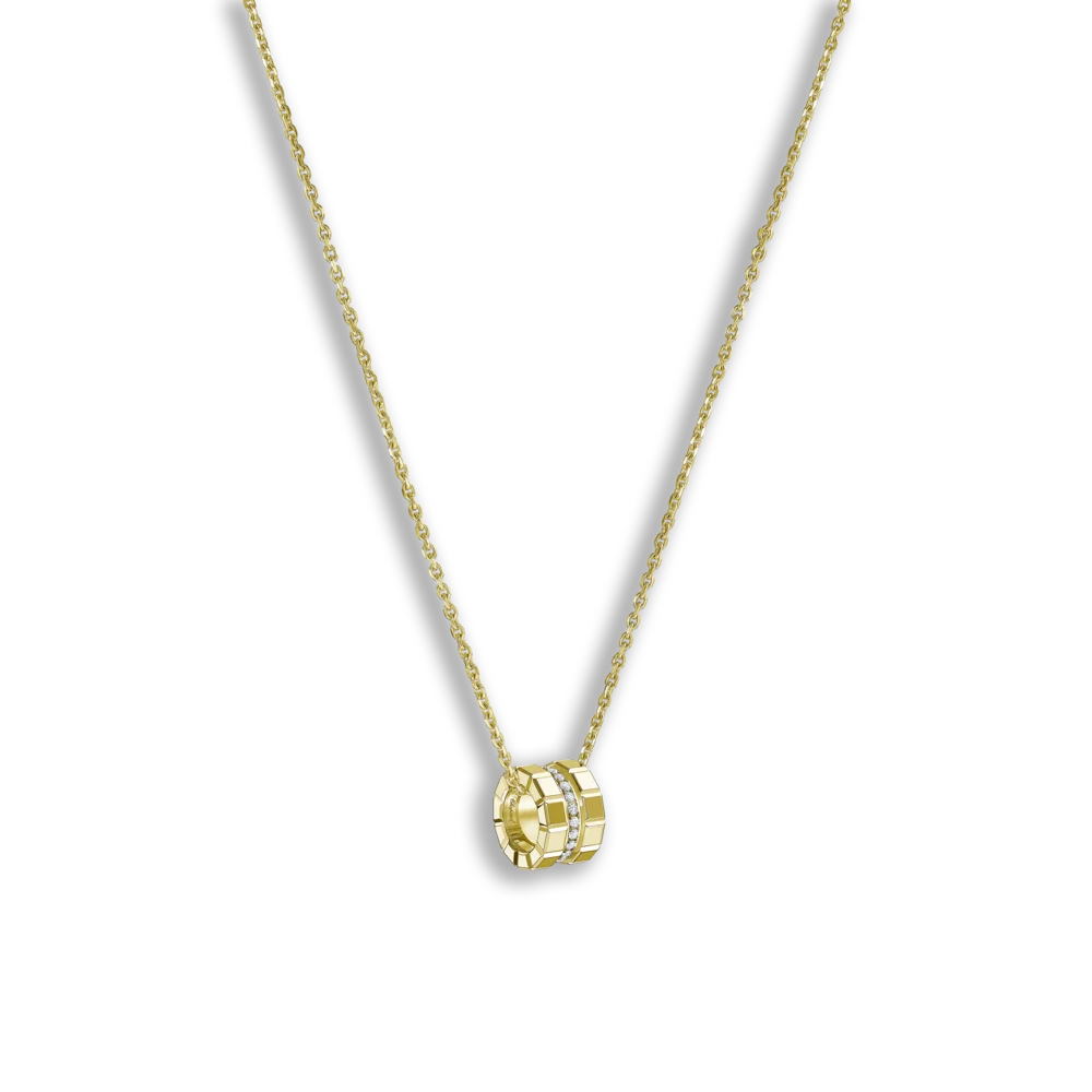 Ice Cube • Colliers & Anhänger • Gelbgold • Weißer Diamant