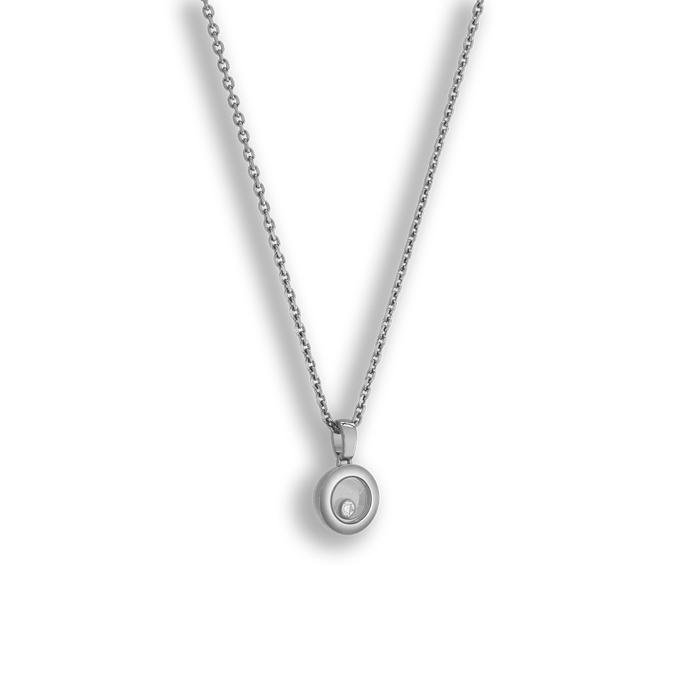 Happy Diamonds Icons Anhänger• ethisches Weissgold • voll eingefasst