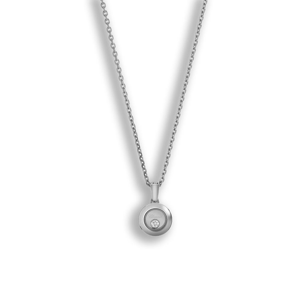 Happy Diamonds Icons Anhänger• ethisches Weissgold • voll eingefasst