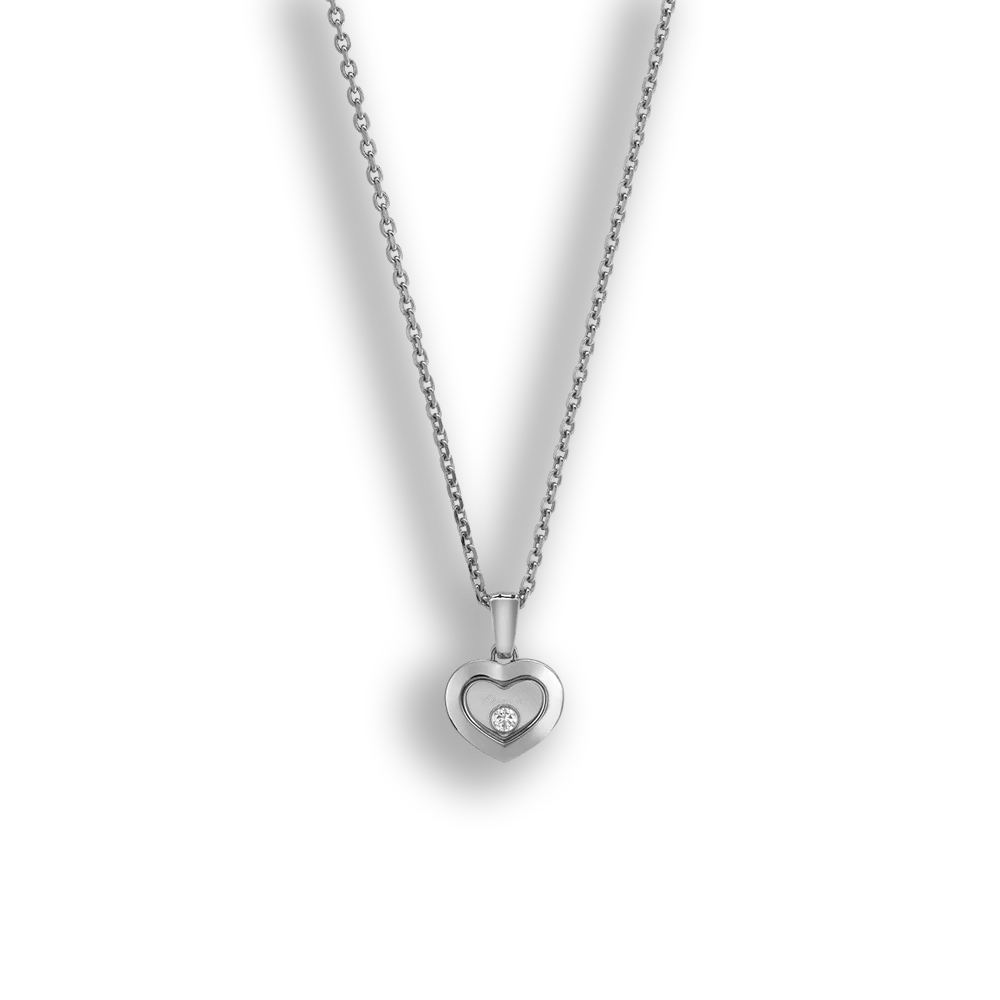 Happy Diamonds • Icons Herz Anhänger • Weissgold • voll eingefasst