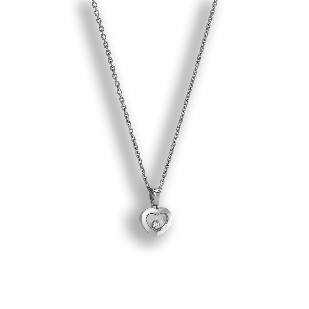 Happy Diamonds • Icons Herz Anhänger • Weissgold • voll eingefasst