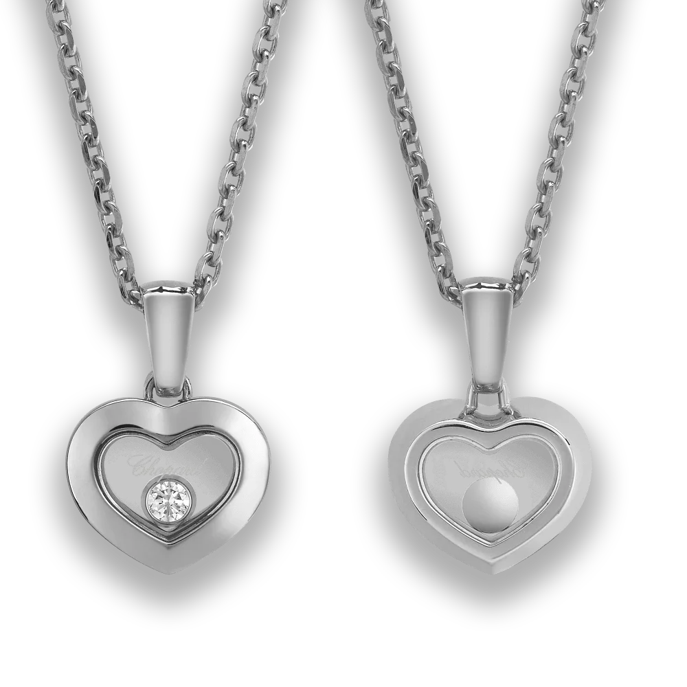 Happy Diamonds • Icons Herz Anhänger • Weissgold • voll eingefasst