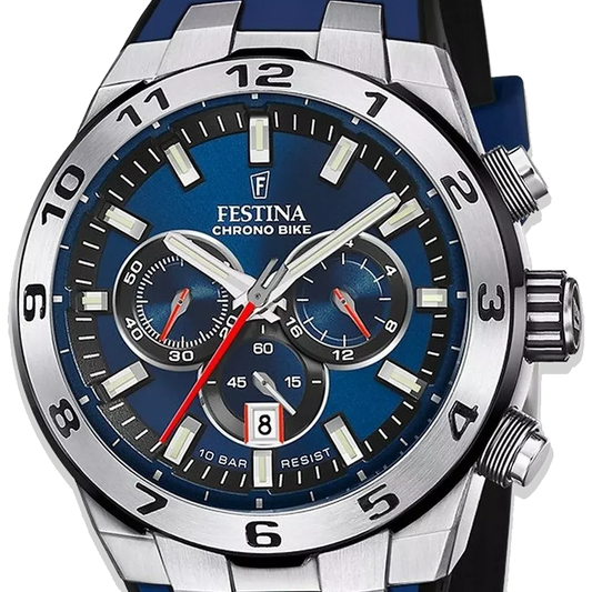 Festina Chrono Bike Herren F20671/1 Blau Silikon Armband