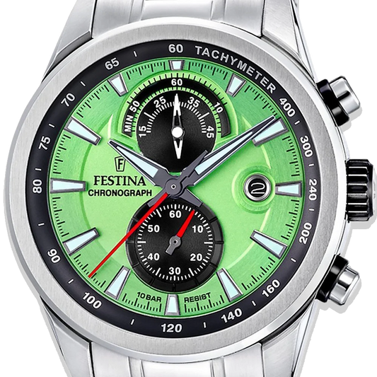 Festina Timeless Chronograph Herren F20694/3 Grün