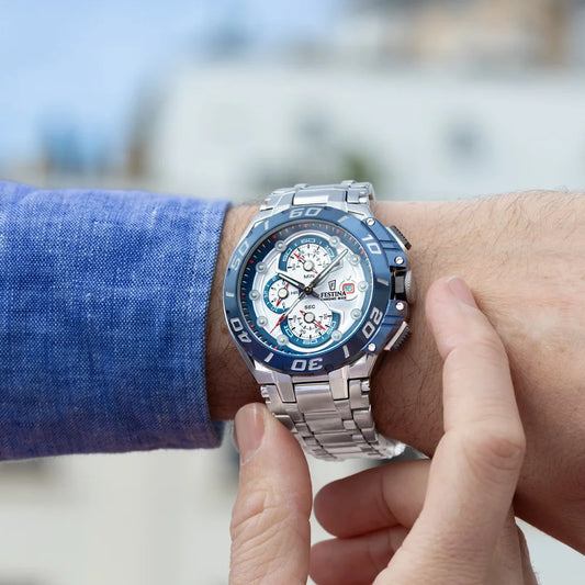 Festina F20754/1 mit weißem Zifferblatt und Mineralglas bei Uhrenwerkstatt Schroll in Kitzbühel