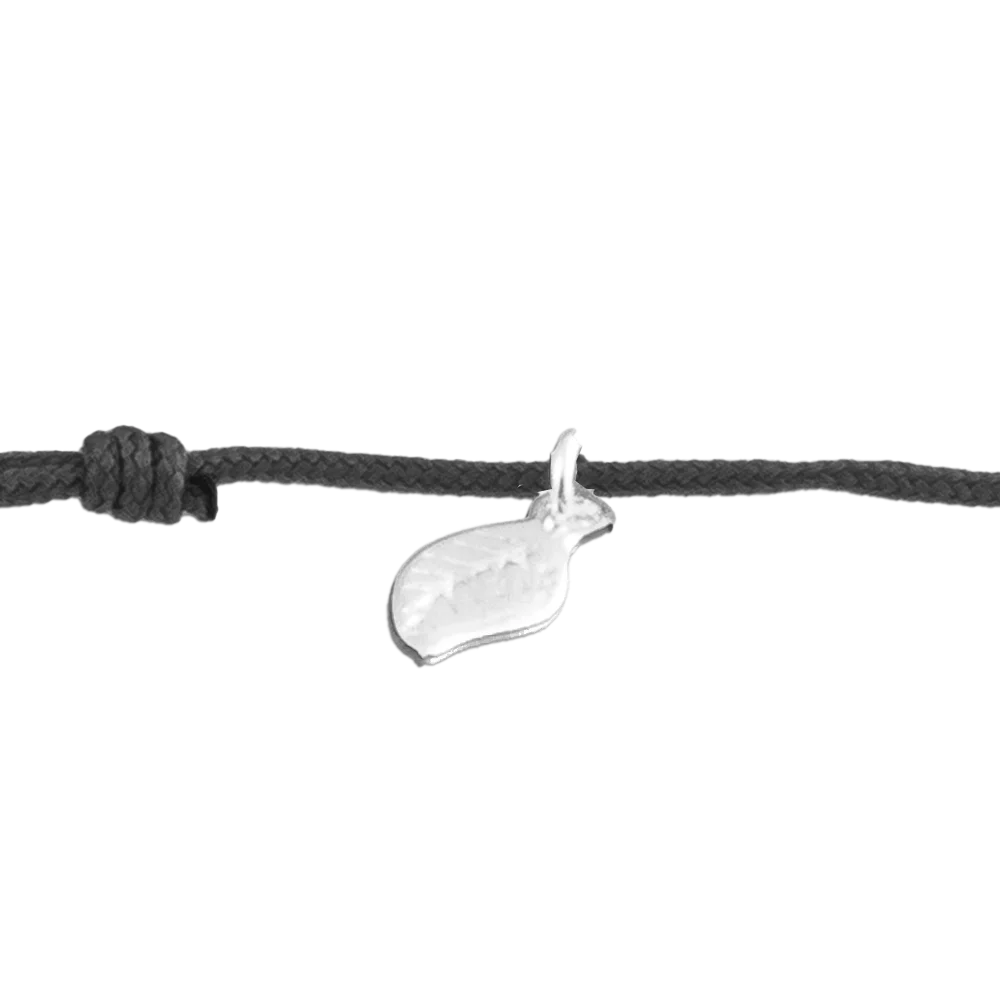 KitzSpirit© Unendlich-Zeichen Glücksarmbändchen in Silber - Band Schwarz