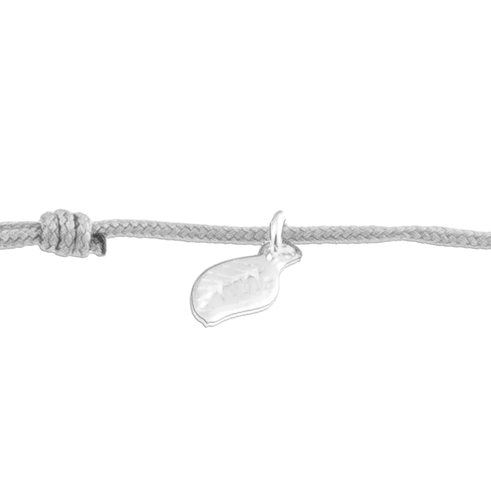 KitzSpirit© Unendlich-Zeichen Glücksarmbändchen in Silber - Band Grau