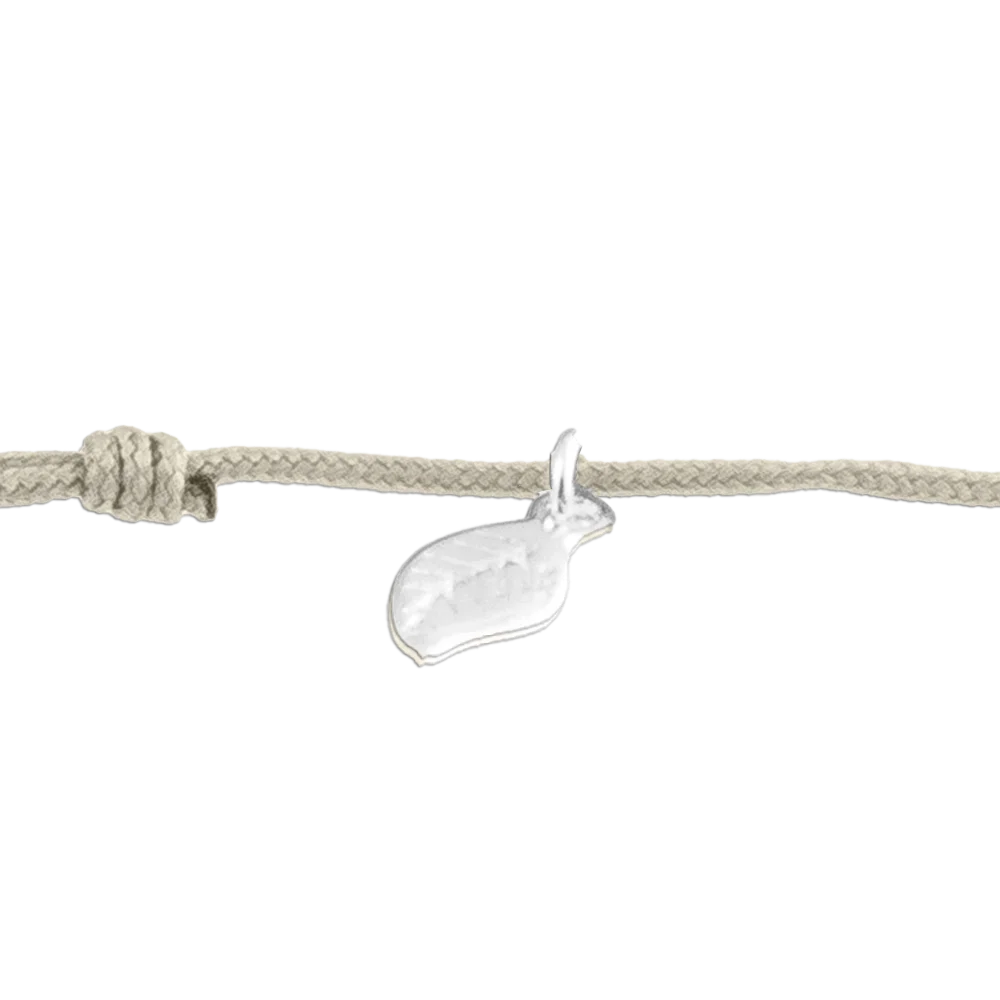 KitzSpirit© Unendlich-Zeichen Glücksarmbändchen in Silber - Band Beige