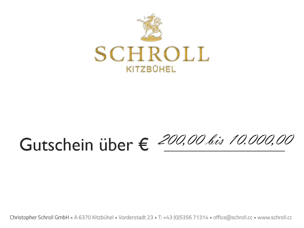 Juwelier Schroll Kitzbühel Gutschein