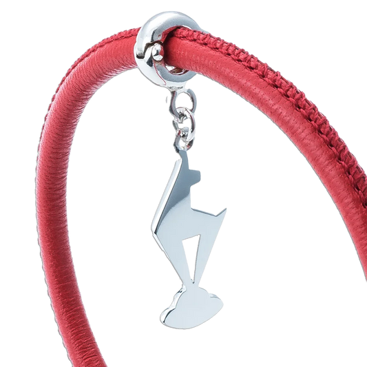 KitzSpirit© Nappaleder Armband einfach mit KB Gams Rot