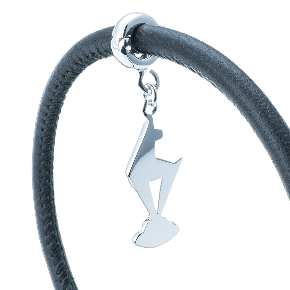 KitzSpirit© Nappaleder Armband einfach mit KB Gams Schwarz