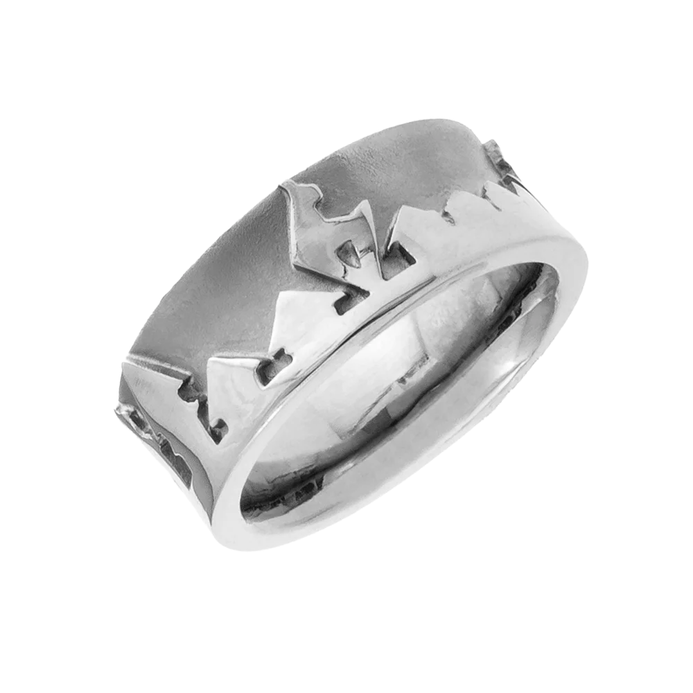 Kitzspirit® KB Ring – 925er-Sterling-Silber – Gams und Stadt Kitzbühel Design