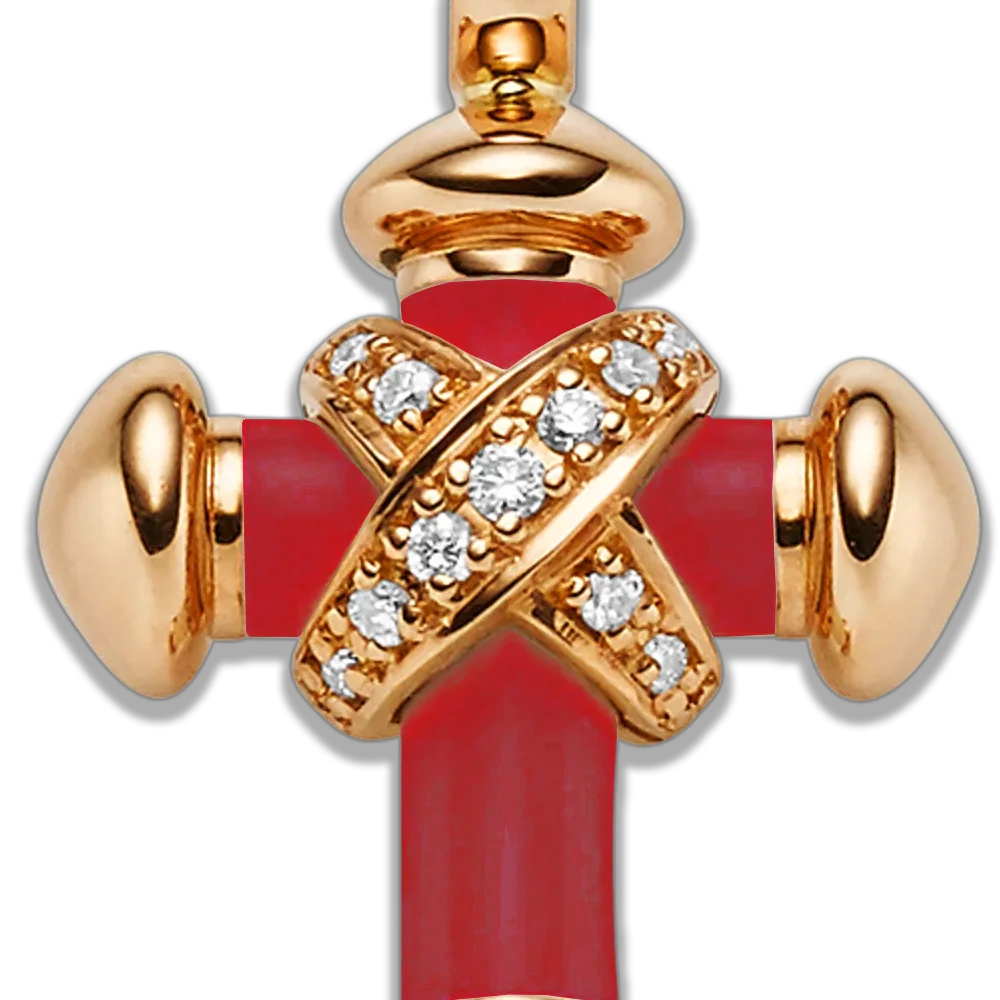Crosses – Leo Wittwer Kreuz Kaltemaille rot