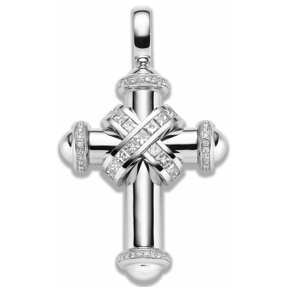 Crosses – Anhänger Weißgold · Diamanten