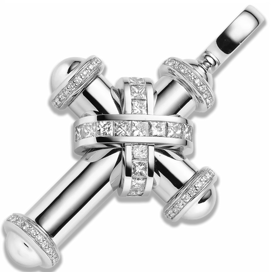 Crosses – Anhänger Weißgold · Diamanten