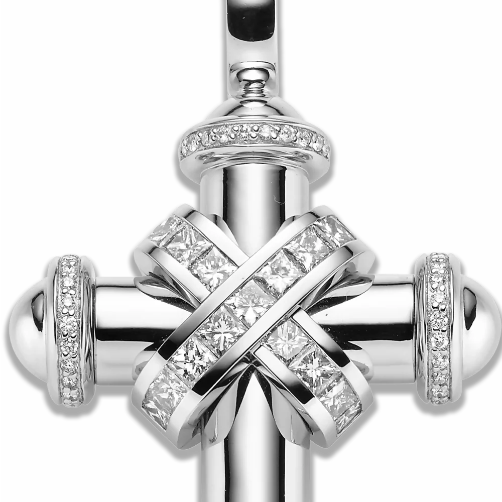 Crosses – Anhänger Weißgold · Diamanten