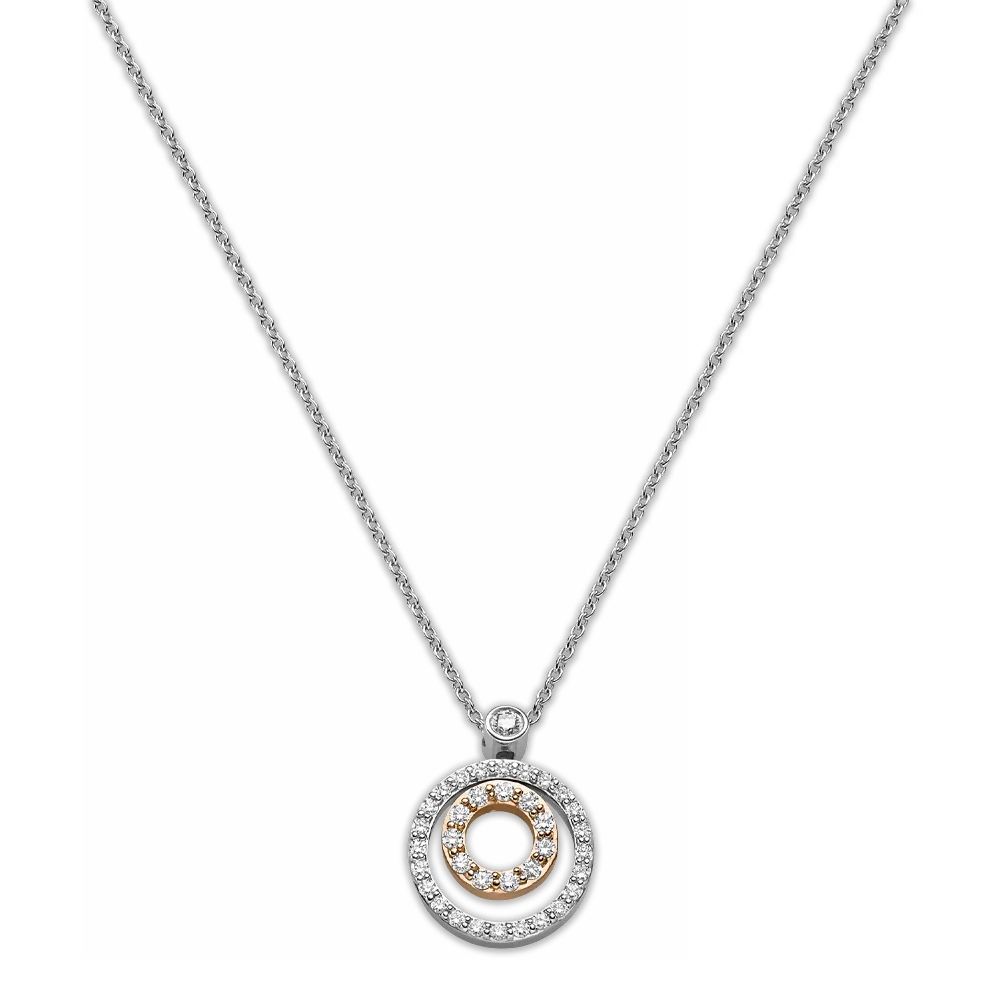 Panta Rhei® Collier 0,29 ct von Leo Wittwer – Exklusives Diamantcollier aus Roségold und Weißgold bei Juwelier Schroll in Kitzbühel