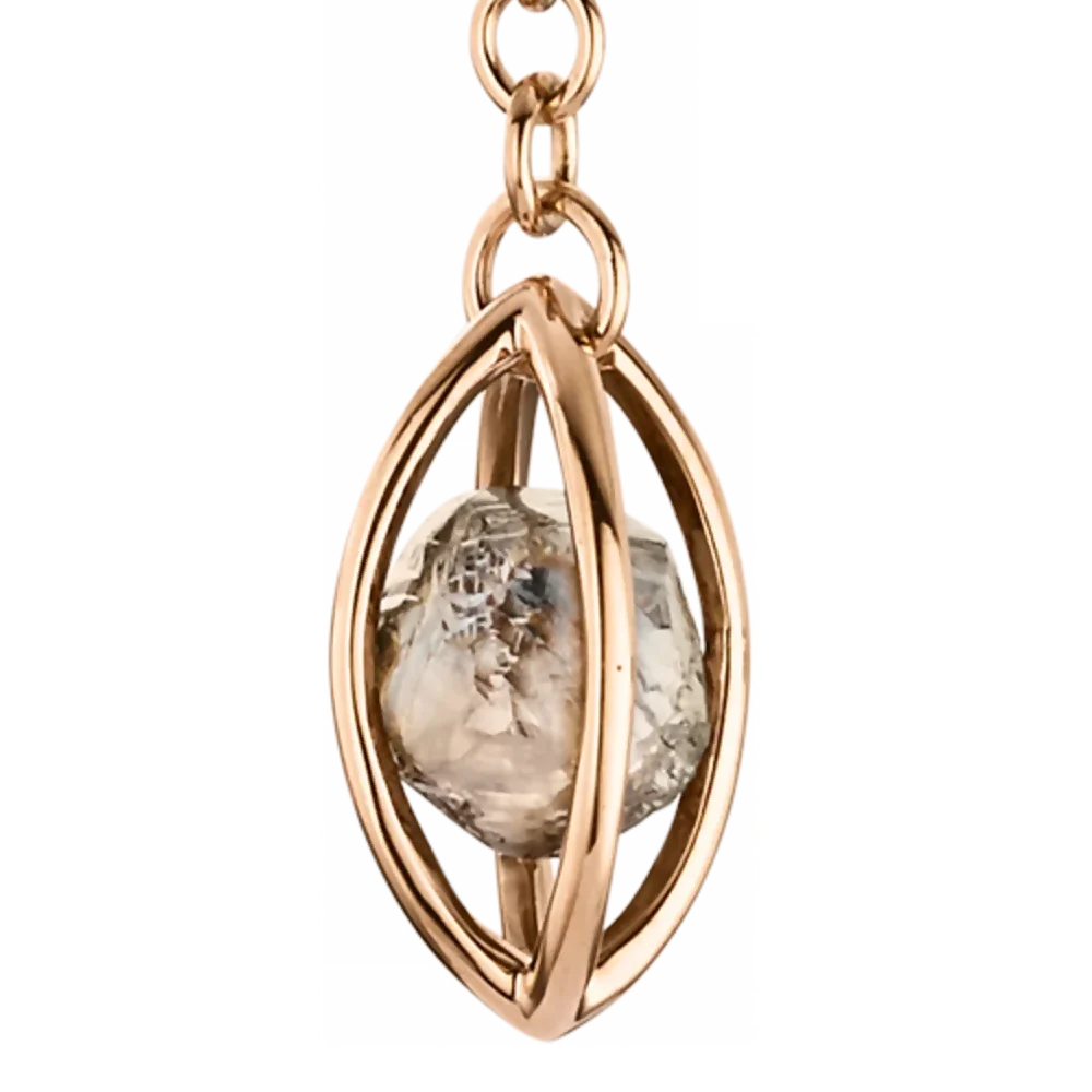 Rough Cut® Ohrstecker von Leo Wittwer – Exklusive Ohrstecker zum Valentinstag aus 18 Karat Roségold mit naturbelassenen Rough Cut® Diamanten, handgefertigte Unikate bei Juwelier Schroll in Kitzbühel