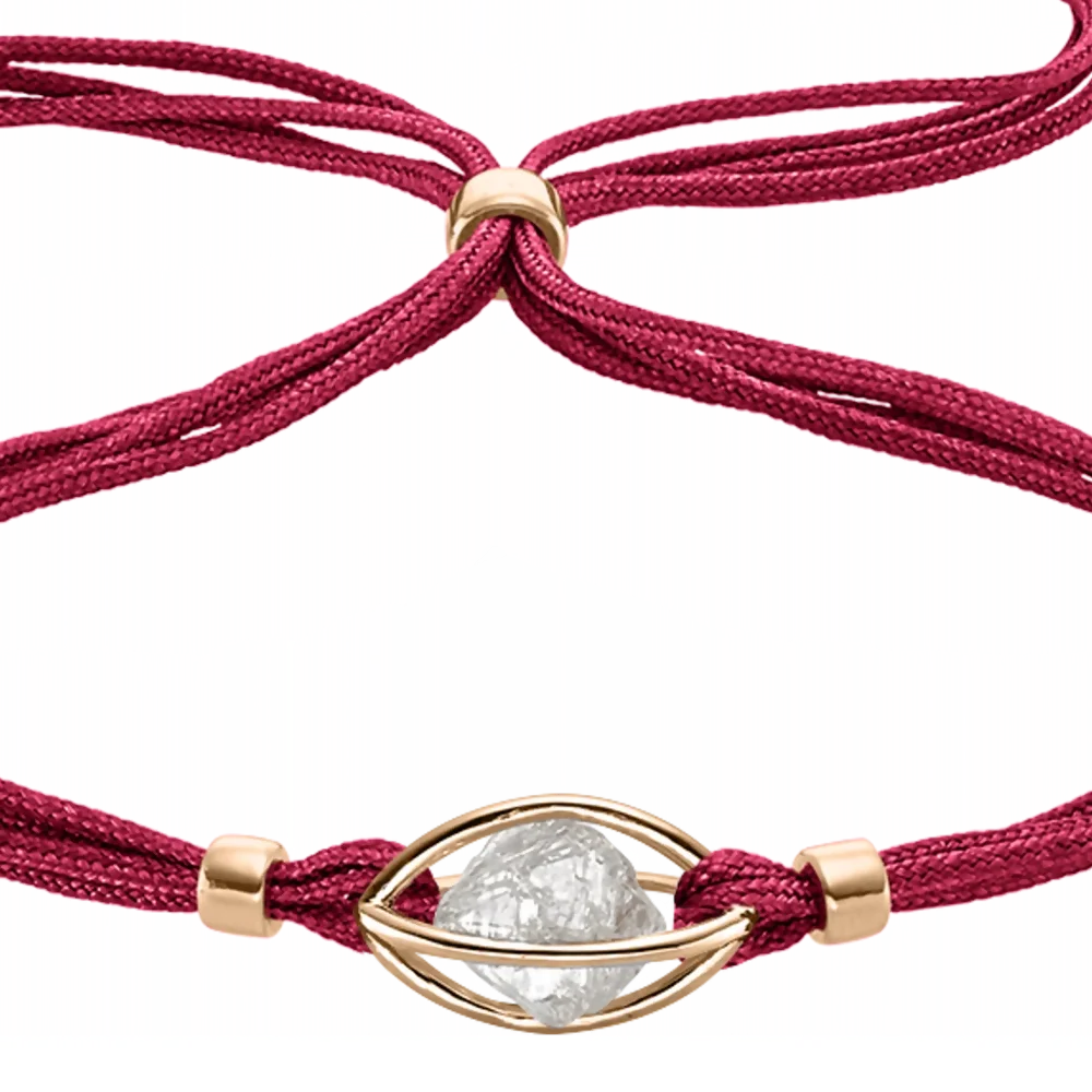 Rough Cut® Original Armband Roségold - rot