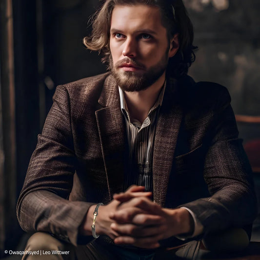 Men - geflochtenes Armband Leo Wittwer Gelbgold