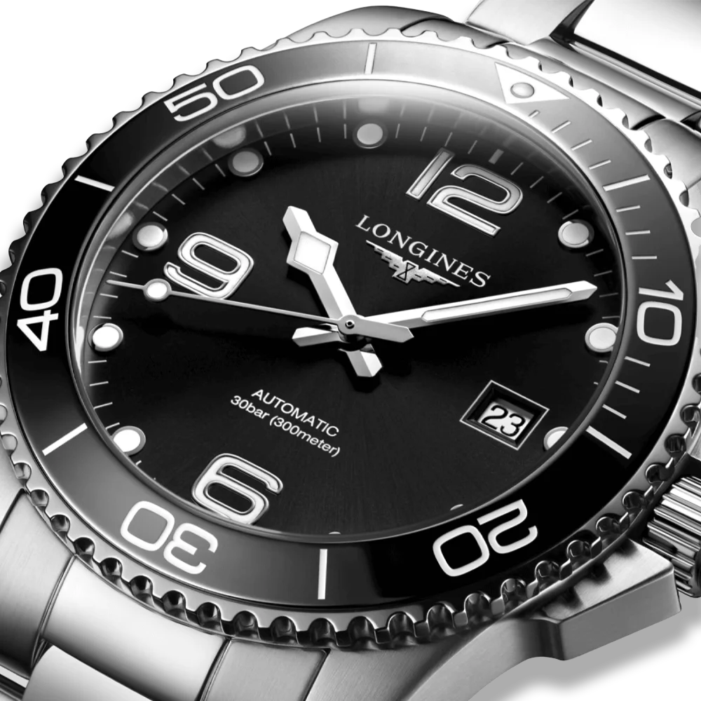 Longines HydroConquest Kollektion schwarz