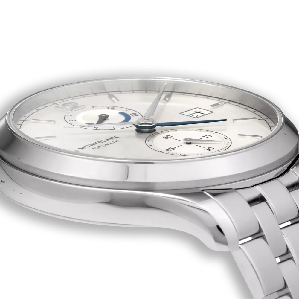 Montblanc Heritage Chronométrie Dual Time Automatik – luxuriöse Herrenuhr aus Edelstahl mit Dual-Time Funktion, Premium Zeitmesser bei Montblanc Boutique Kitzbühel