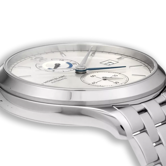 Montblanc Heritage Chronométrie Dual Time Automatik – luxuriöse Herrenuhr aus Edelstahl mit Dual-Time Funktion, Premium Zeitmesser bei Montblanc Boutique Kitzbühel