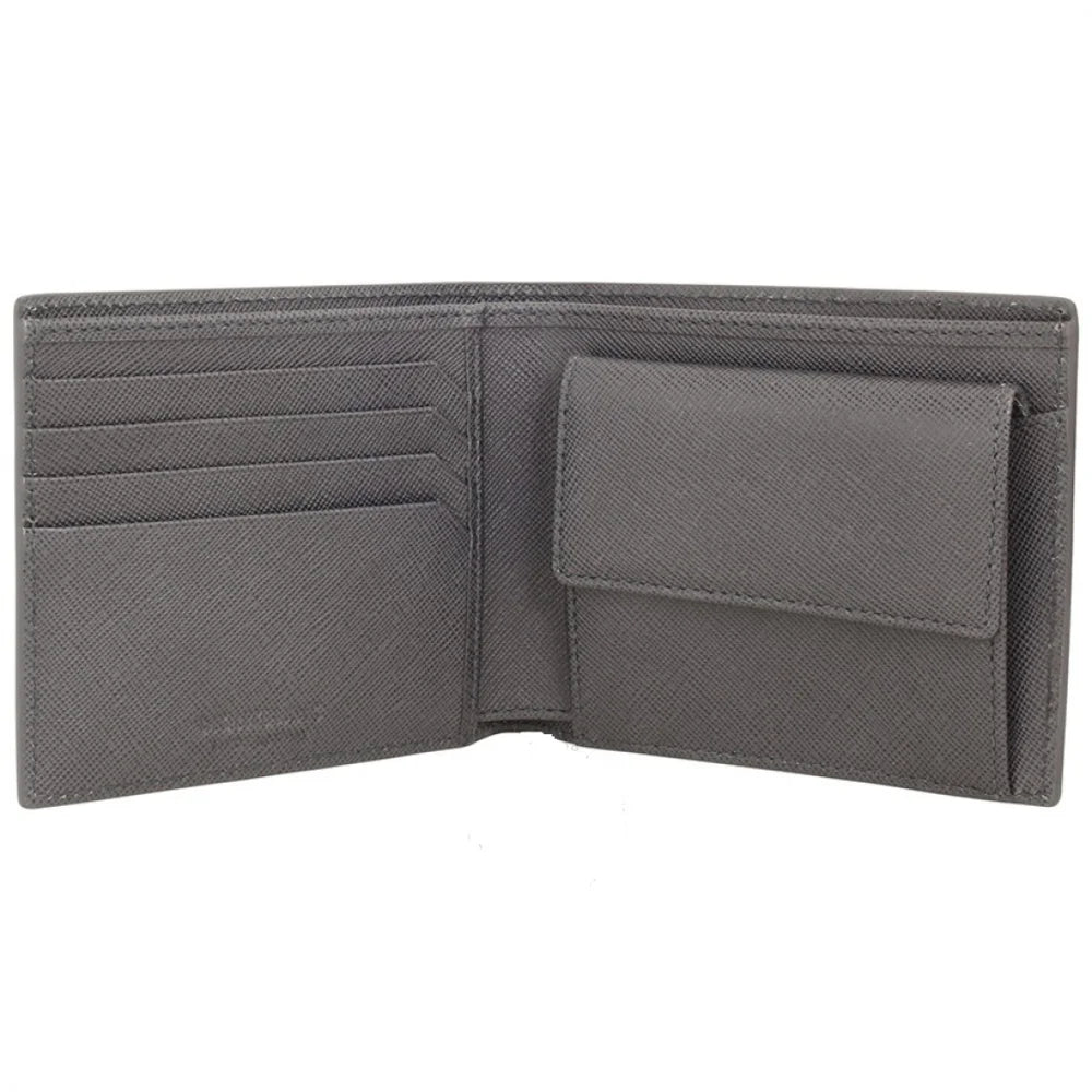 Montblanc Sartorial Jet 4cc Geldbörse aus grauem Leder