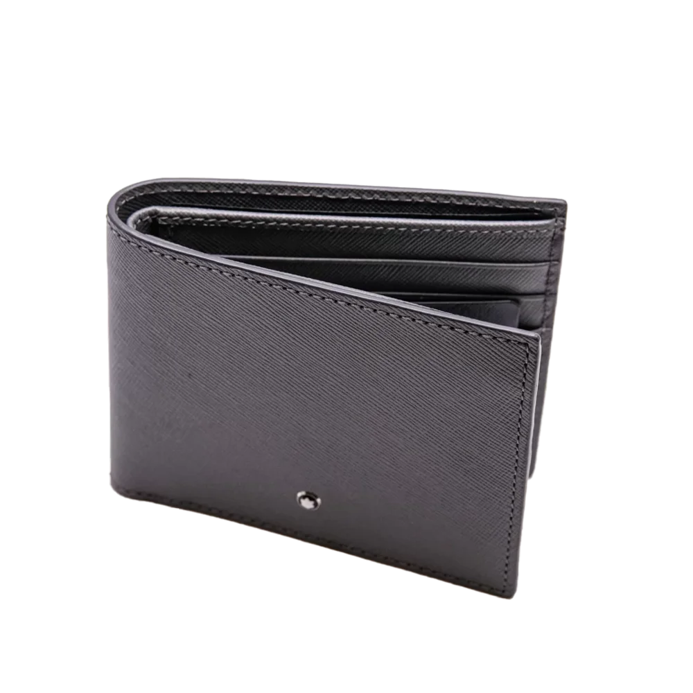 Montblanc Sartorial Jet 4cc Geldbörse aus grauem Leder