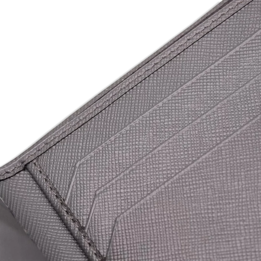 Montblanc Sartorial Jet 4cc Geldbörse aus grauem Leder