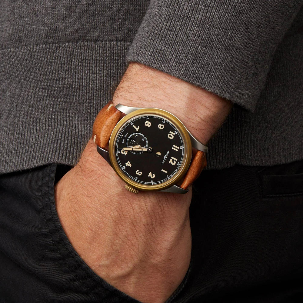 Exklusive Montblanc 1858 Dual Time – Bronzegehäuse, Vintage-Design, High-End Automatikuhr, Montblanc Boutique Kitzbühel